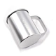 Silver Aluminum Mug with side handle